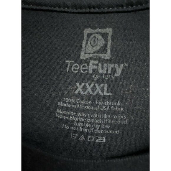 TeeFury Mashup Blue Graphic T-Shirt XXXL 3XL Stretch Preshrunk Cotton Unisex New - Picture 5 of 5